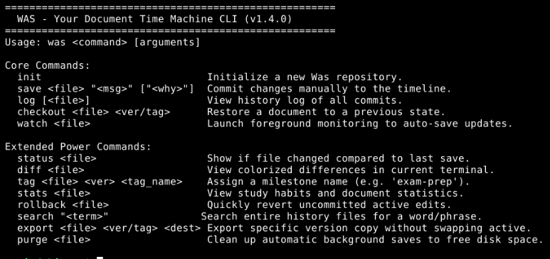 WAS-CLI